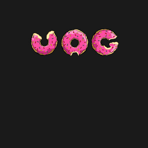 Мужской свитшот VAG donut / Черный – фото 3