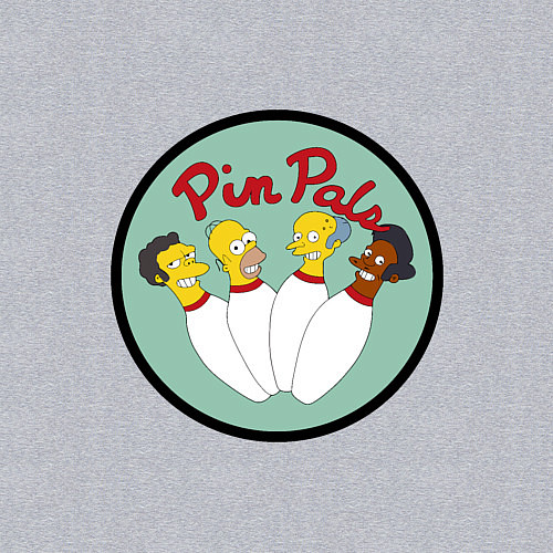 Мужской свитшот Simpsons bowling / Меланж – фото 3