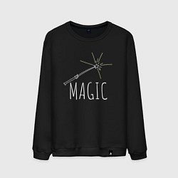 Мужской свитшот Magic надпись и волшебная палка