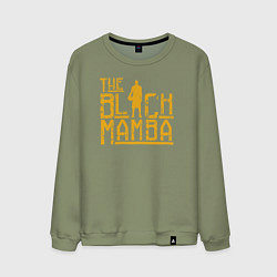 Свитшот хлопковый мужской The black mamba, цвет: авокадо