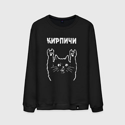Мужской свитшот Кирпичи рок кот