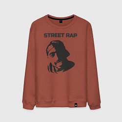 Свитшот хлопковый мужской Street style, цвет: кирпичный