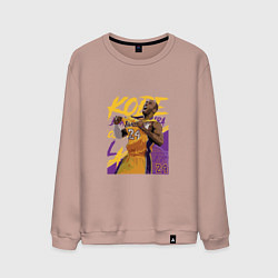 Свитшот хлопковый мужской Kobe champion, цвет: пыльно-розовый