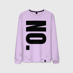 Свитшот хлопковый мужской No большие буквы, цвет: лаванда