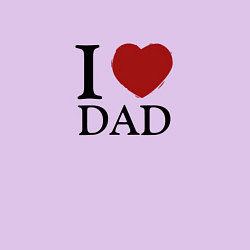 Свитшот хлопковый мужской I love dad, цвет: лаванда — фото 2