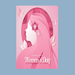 Свитшот хлопковый мужской Девушка в розовом, цвет: мягкое небо — фото 2