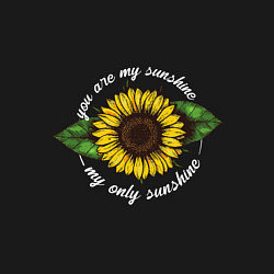 Свитшот хлопковый мужской You are my sunshine my only sunshine, цвет: черный — фото 2