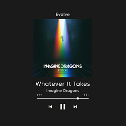 Свитшот хлопковый мужской Imagine Dragons Whatever It Takes, цвет: черный — фото 2