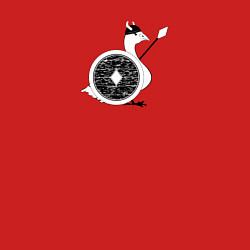 Свитшот хлопковый мужской Гусь воин викинг, цвет: красный — фото 2