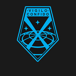 Свитшот хлопковый мужской Vigilo confido blue, цвет: черный — фото 2
