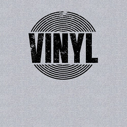 Свитшот хлопковый мужской Vinyl надпись с пластинкой, цвет: меланж — фото 2