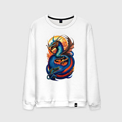 Мужской свитшот Japanese dragon - irezumi