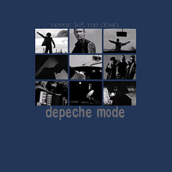 Свитшот хлопковый мужской Depeche Mode - Never Let Me Down Again, цвет: тёмно-синий — фото 2