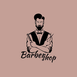 Свитшот хлопковый мужской Barbershop, цвет: пыльно-розовый — фото 2