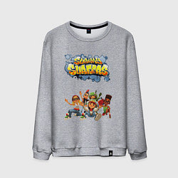 Свитшот хлопковый мужской Subway Surfers, цвет: меланж