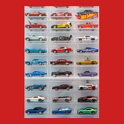 Свитшот хлопковый мужской Hot Wheels - collection Автомобили на полке, цвет: красный — фото 2