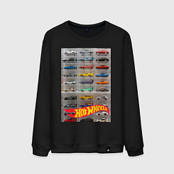 Свитшот хлопковый мужской Hot Wheels - collection, цвет: черный