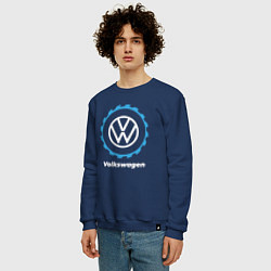 Свитшот хлопковый мужской Volkswagen в стиле Top Gear, цвет: тёмно-синий — фото 2