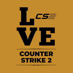 Свитшот хлопковый мужской Counter Strike 2 love classic, цвет: горчичный — фото 2