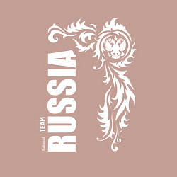 Свитшот хлопковый мужской Национальная сборная: Russia national team, цвет: пыльно-розовый — фото 2