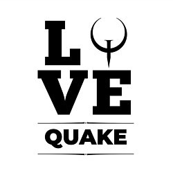 Свитшот хлопковый мужской Quake love classic, цвет: белый — фото 2