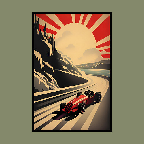 Мужской свитшот Формула 50x: Болид / Авокадо – фото 3