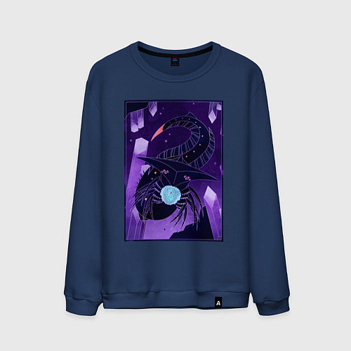Мужской свитшот Subnautica подводный монстр / Тёмно-синий – фото 1
