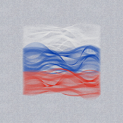 Мужской свитшот Триколор флаг / Меланж – фото 3