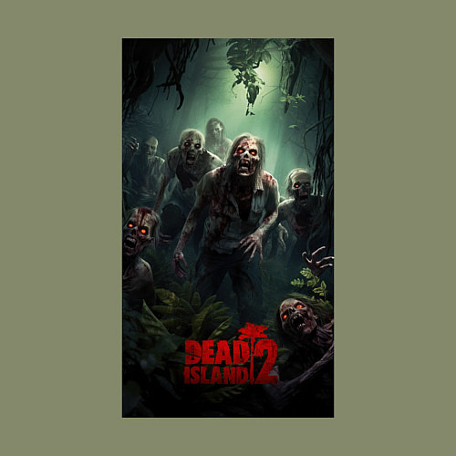 Мужской свитшот Зомби на острове / Авокадо – фото 3