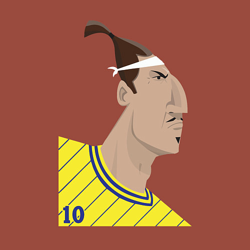 Мужской свитшот Златан / Кирпичный – фото 3