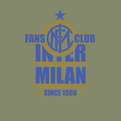 Свитшот хлопковый мужской Inter Milan fans club, цвет: авокадо — фото 2