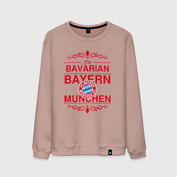 Свитшот хлопковый мужской Bavarian Bayern, цвет: пыльно-розовый
