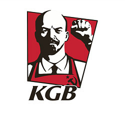 Свитшот хлопковый мужской KGB Lenin, цвет: белый — фото 2