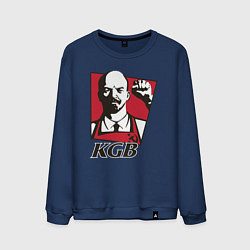 Свитшот хлопковый мужской KGB Lenin, цвет: тёмно-синий