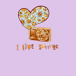 Свитшот хлопковый мужской I love summer, цвет: лаванда — фото 2