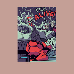 Свитшот хлопковый мужской Its alive - Helltaker, цвет: пыльно-розовый — фото 2