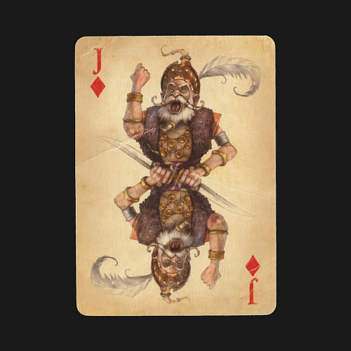 Мужской свитшот Fable III Сабин, валет буби / Черный – фото 3