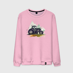 Мужской свитшот Farming Simulator - Tractor and mountains