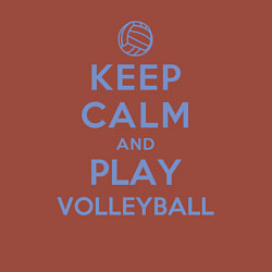 Свитшот хлопковый мужской Играй в волейбол, цвет: кирпичный — фото 2