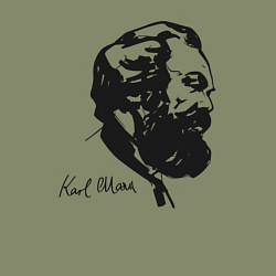 Свитшот хлопковый мужской Karl Marx, цвет: авокадо — фото 2