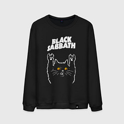 Мужской свитшот Black Sabbath rock cat