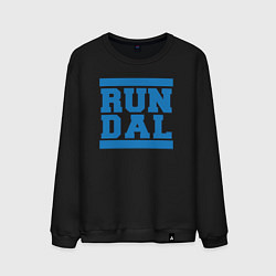 Свитшот хлопковый мужской Run Dallas Mavericks, цвет: черный