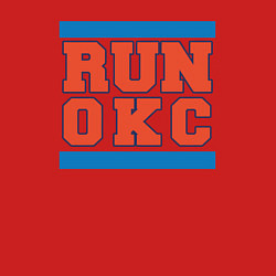 Свитшот хлопковый мужской Run Oklahoma City Thunder, цвет: красный — фото 2