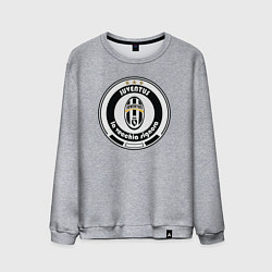 Свитшот хлопковый мужской Juventus club, цвет: меланж