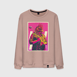 Свитшот хлопковый мужской Dangerous Jacket, цвет: пыльно-розовый