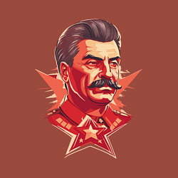 Свитшот хлопковый мужской Граффити Сталин, цвет: кирпичный — фото 2