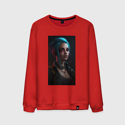 Свитшот хлопковый мужской Jinx League of Legends, цвет: красный