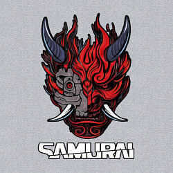 Свитшот хлопковый мужской Samurai logo, цвет: меланж — фото 2