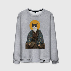 Мужской свитшот Samurai one - eyed cat
