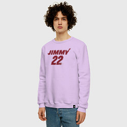 Свитшот хлопковый мужской Jimmy 22, цвет: лаванда — фото 2